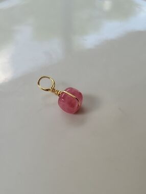 Strawberry Quartz Charm